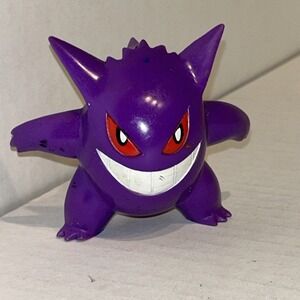 Pokemon Ghost Type Jakks Pacific Gengar PVC 3" Inch Action Figure Jakks 2007
